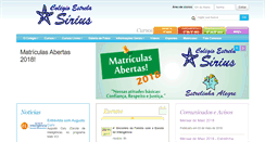 Desktop Screenshot of colegioestrelasirius.com.br